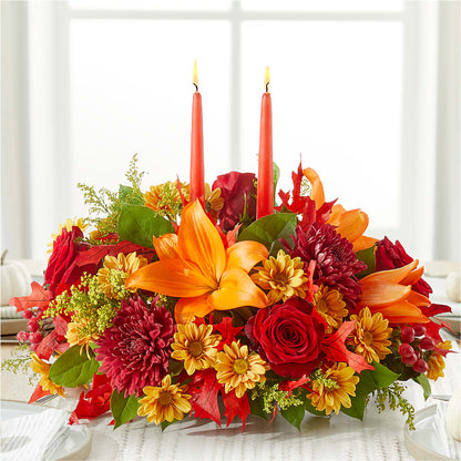Autumn's Embrace Centerpiece –  Tala Florist Northshore, North Vancouver BC