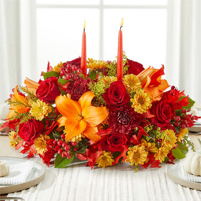 Autumn's Embrace Centerpiece –  Tala Florist Northshore, North Vancouver BC