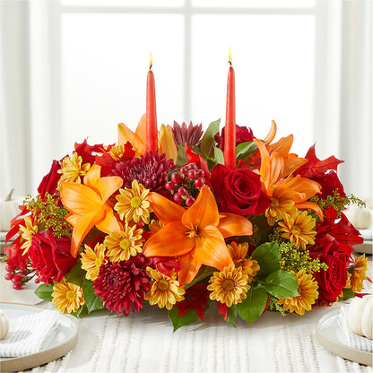 Autumn's Embrace Centerpiece –  Tala Florist Northshore, North Vancouver BC
