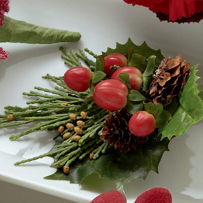 Red Berry Boutonniere –  Tala Florist Northshore, North Vancouver BC